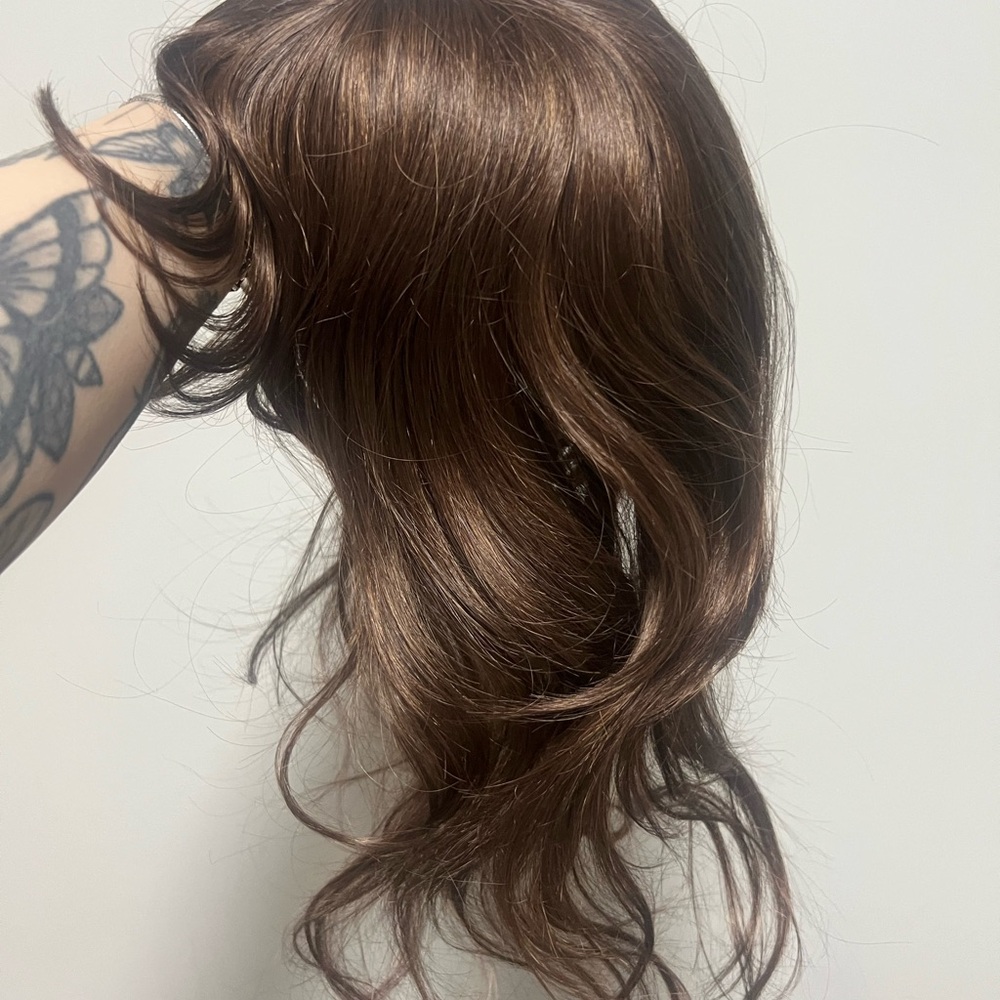 Natural Chestnut Brown Women’s Hairpiece - Stylish Soft Waves